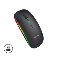 MOUSE OPTICO SEM FIO PRETO - VERDE