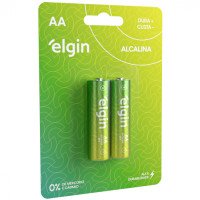 PILHAS ELGIN C/2 AA ALCALINA LR06 1.5V