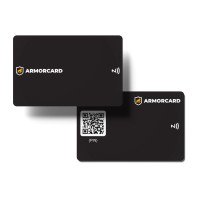CARTAO DE VISITA DIGITAL ARMORCARD - PRETO FOSCO