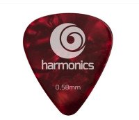 Palheta Harmonics 0.58MM Vermelha
