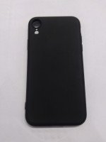 CAPA PARA APPLE IPHONE XR PRETA SILICONE VELUDO