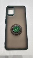 CAPA PARA SAMSUNG GALAXY A31 FOSCA ACRÃLICO COM POPS ANEL VERDE