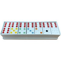 JOGO DE DOMINO PLAST COLORIDO