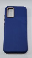 CAPA PARA SAMSUNG A02S / A03S SILICONE COM PLÁSTICO DURO E VELUDO AZUL