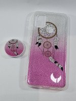 CAPA PARA MOTOROLA G10 / G20 / G30 SILICONE ESTAMPADA TRANSPARENTE COM POPIT