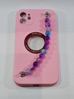 CAPA PARA APPLE IPHONE 11 SILICONE ROSE COM ALCA