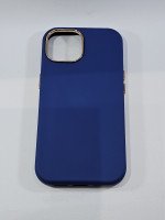 CAPA PARA APPLE IPHONE 15 SILICONE VELUDO AZUL ESCURO