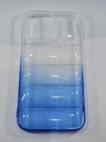 CAPA PARA APPLE IPHONE 14 PRO MAX SILICONE TRANSPARENTE AZUL