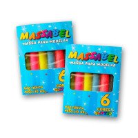 MASSINHA MODELAR C/6 CORES 65G