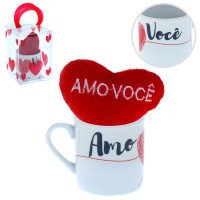 MINI CANECA CERAM C/CORACAO PEQUENO