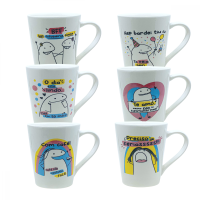 CANECA POR 250ML FLORK NA CAIXA