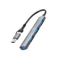 ADAPTADOR TIPO C / USB-A PARA NOTEBOOK 4 EM 1