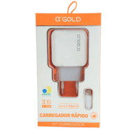 CARREGADOR + CABO ALPHA GOLD CA16-3 TIPO C