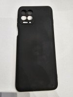 CAPA PARA MOTOROLA MOTO G100 PRETA SILICONE VELUDO