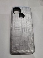 CAPA PARA MOTOROLA MOTO G9 POWER PLáSTICO DURO PRATA