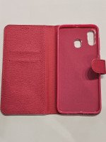 CAPA PARA SAMSUNG GALAXY A30 ROSA TIPO CARTEIRA COM VELUDO