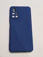 CAPA PARA REDMI NOTE 11S 5G E NOTE 11T 5G AZUL SILICONE CASE VELUDO