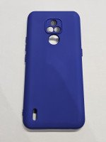 CAPA PARA MOTOROLA MOTO E7 AZUL SILICONE CASE VELUDO