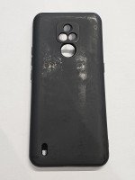 CAPA PARA MOTOROLA MOTO E7 PRETA SILICONE CASE VELUDO
