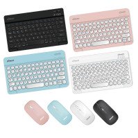 KIT MOUSE (A PILHAS) + TECLADO RECARREGAVEL ULTRAFINO BLUETOOTH XTRAD HK8880