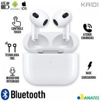 FONE BLUETOOTH KNC-5602 KAIDI - BRANCO