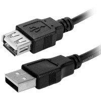 CABO EXTENSOR USB 2.0 A MACHO X A FEMEA FORTREK USM-101 1,8M FK 413C