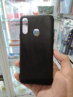 CAPA PARA SAMSUNG GALAXY A20S PRETA SILICONE VELUDO