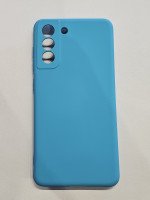 CAPA PARA SAMSUNG GALAXY S21 FE SILICONE CASE AZUL C VELUDO