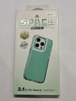 CAPA PARA SAMSUNG GALAXY A26 SILICONE CASE TRANSPARENTE VERDE SPACE COLLECTION