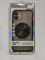 CAPA PARA IPHONE 12 FASHION CASE C MAGSAFE ANEL E PROT DE CAMERA PRETA