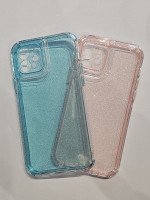 CAPA PARA IPHONE 12 SILICONE C GLITTER GROSSA