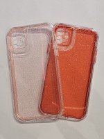 CAPA PARA IPHONE 11 SILICONE COM GLITTER TRANSPARENTE GROSSA