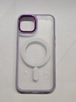 CAPA PARA APPLE IPHONE 14 ACRILICA C MAGSAFE ROXA