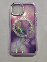 CAPA PARA APPLE IPHONE 15 CASE GLITTER MAGSAFE