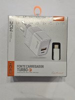 FONTE CARREGADOR TURBO 20W + CABO IP HC-62 PMCELL