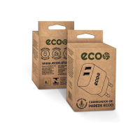 CARREGADOR DE PAREDE ECOO 2 ENTRADAS USB-A