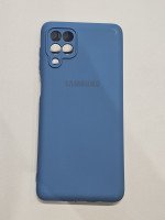 CAPA PARA SAMSUNG GALAXY M62 E F62 SILICONE CASE VELUDO AZUL